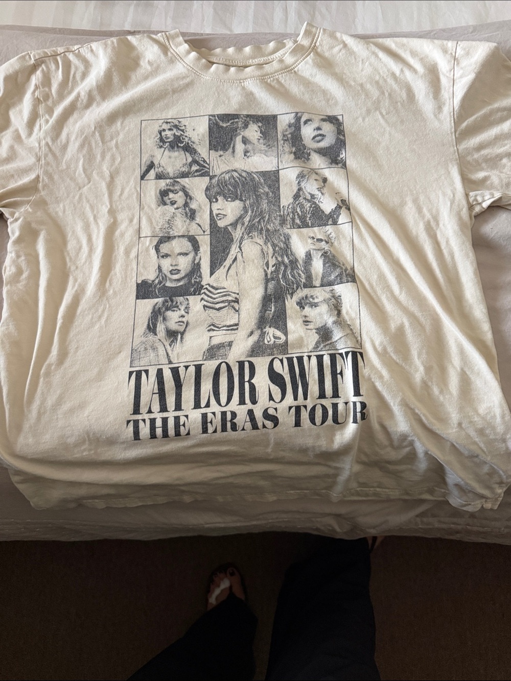 Taylor Swift White Short-Sleeve 'The Eras Tour' Graphic Tee